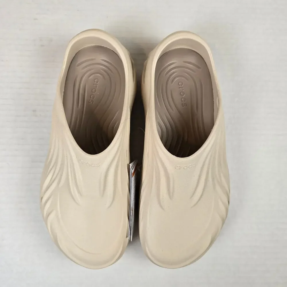 Crocs Echo Wave Clogs Sz M11 Almond Tint Slip On Sandals Slides Shoes 210521-0LL